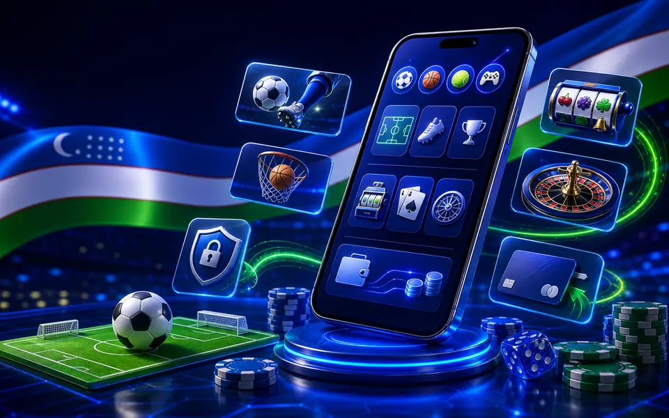 Mobil tajriba va ilovalar uchun 1xBet O'zbekiston vizuali