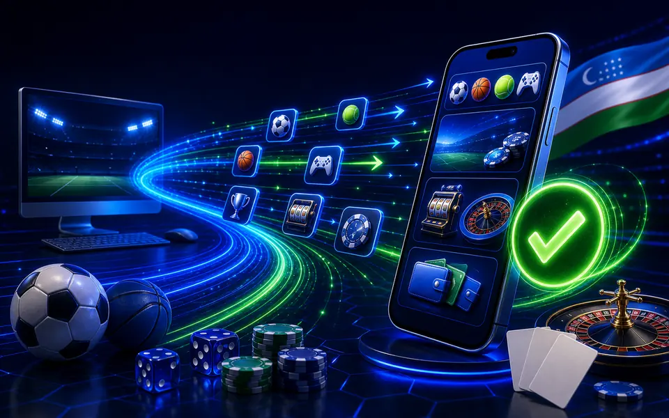 Mobilga O'tish Bo'yicha Hukm uchun 1xBet O'zbekiston vizuali
