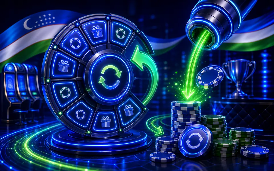 Aylanib Qaytadigan Qayta Yuklashlar uchun 1xBet O'zbekiston vizuali