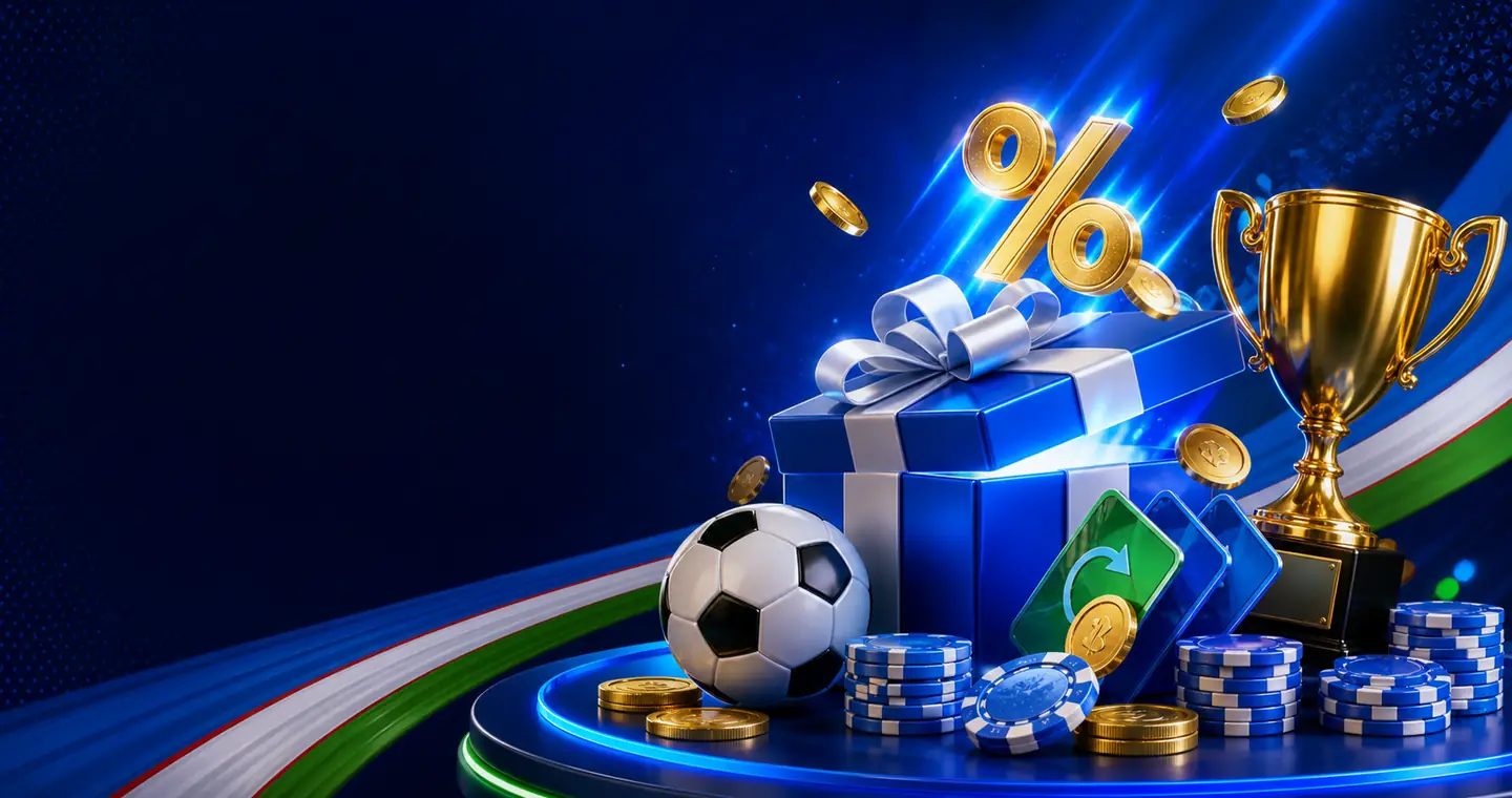 Xush kelibsiz paketi 1xBet O'zbekiston banneri